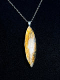 The Gilded Arrow Stone – Silver Labradorite Necklace