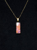 The Bloom Stone – Pink Peach Labradorite Necklace