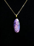 The Violet Veil Stone – Purple Blue Labradorite Necklace