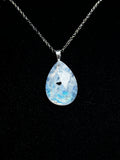 The Stillwater Moon Stone – Silver Rainbow Moonstone Necklace