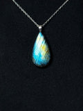 The Guiding Star Stone – Blue Gold Labradorite Necklace