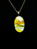 The Verdant Glow Stone – Golden Green Labradorite Necklace