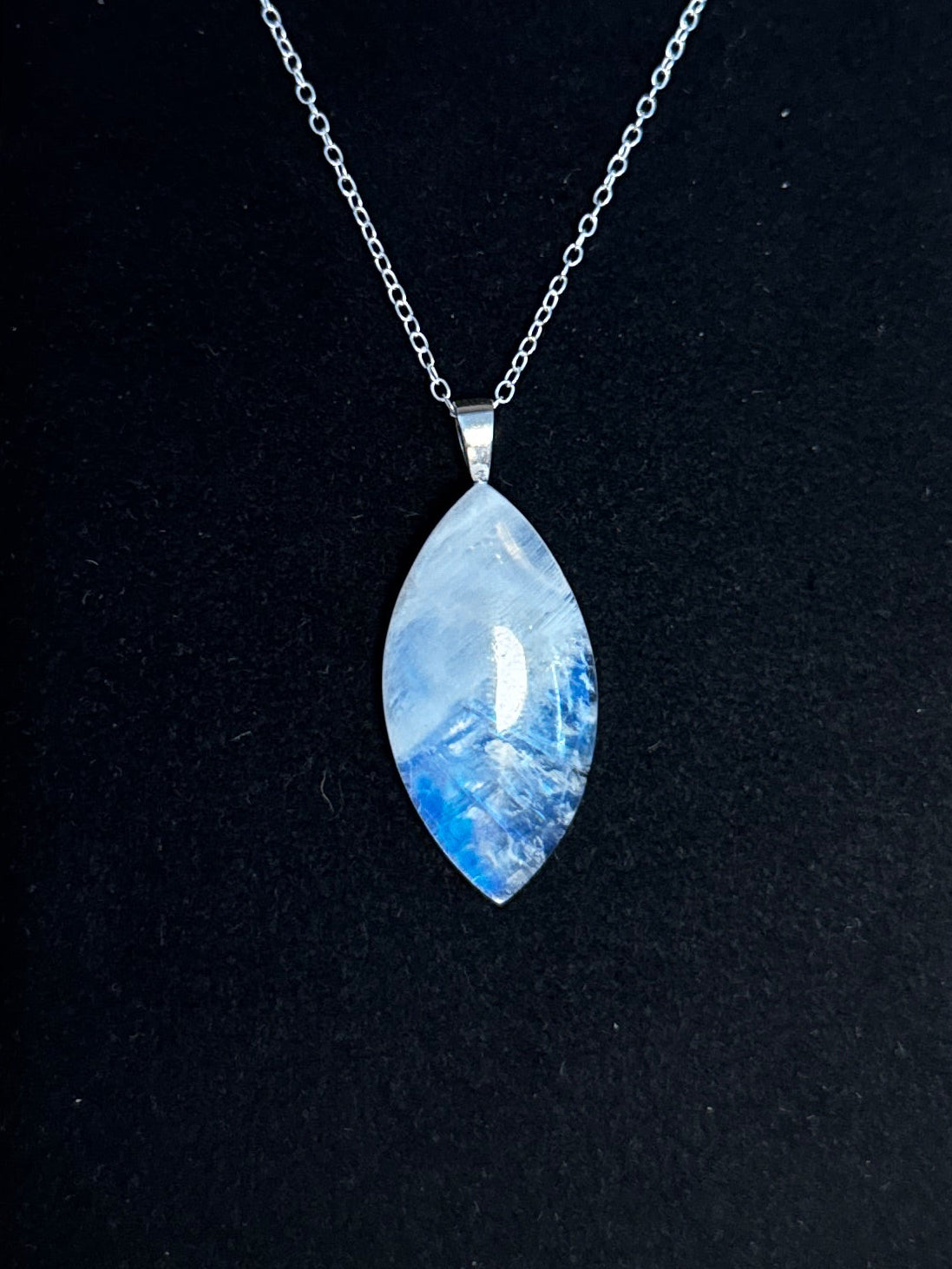 The Ether Stone – Rainbow Moonstone Necklace