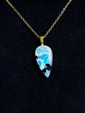 The Night Bloom Stone – Rainbow Moonstone Necklace