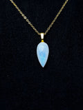 The Quiet Light Stone – Rainbow Moonstone Necklace
