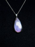 The Violet Stone – Silver Labradorite Necklace