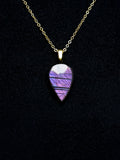 The Violet Veil Stone – Purple Labradorite Necklace