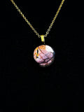 The Petal Flame Stone – Pink Gold Labradorite Necklace