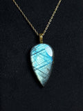The Passage Stone – Aqua Blue Labradorite Necklace