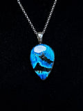 The Eclipse Stone – Electric Blue Labradorite Necklace