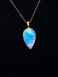 The Whispering Light Stone – Rainbow Moonstone Necklace