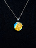 The Solstice Stone – Silver Labradorite Necklace