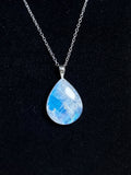 The Moonrise Stone – Rainbow Moonstone Necklace