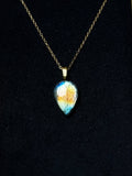 The Horizon Stone – Blue Gold Labradorite Necklace