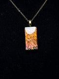 The Golden Hour Stone – Golden Orange Labradorite Necklace