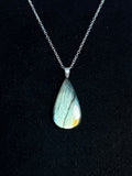 The Meadow Stone – Seafoam Green Labradorite Necklace