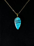 The Current Stone – Electric Aqua Labradorite Necklace