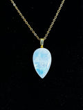 The Soft Dawn Stone – Rainbow Moonstone Necklace