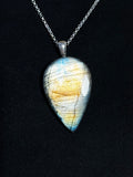 The Dawn Stone – Blue Gold Labradorite Necklace
