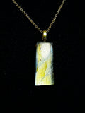 The Beacon Stone – Golden Labradorite Bar Necklace