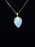 The Dawnveil Stone – Rainbow Moonstone Necklace