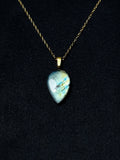 The Awakening Stone – Blue Green Labradorite Manifestation Necklace