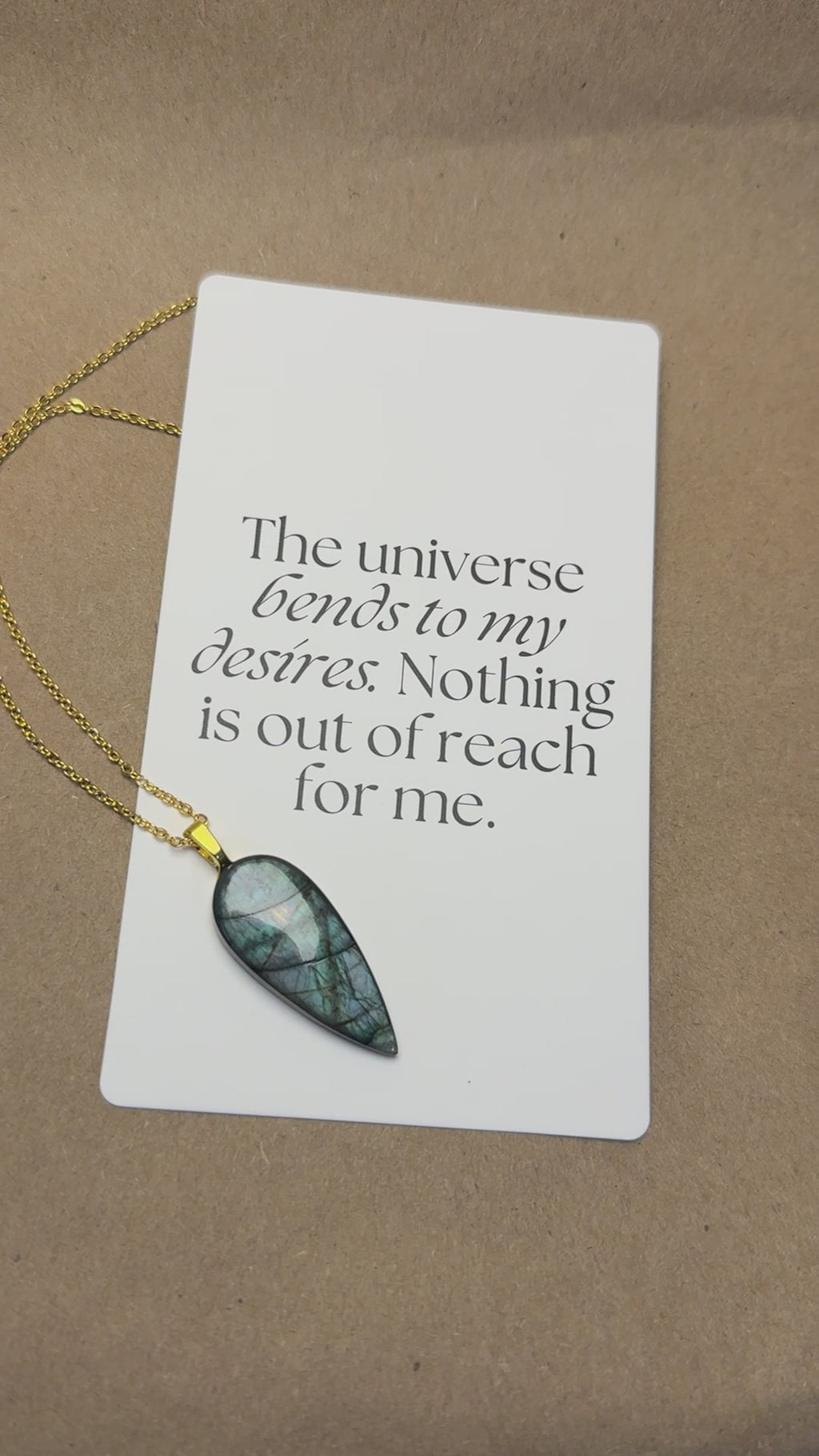 The Whisper Current Stone – Blue Labradorite Necklace