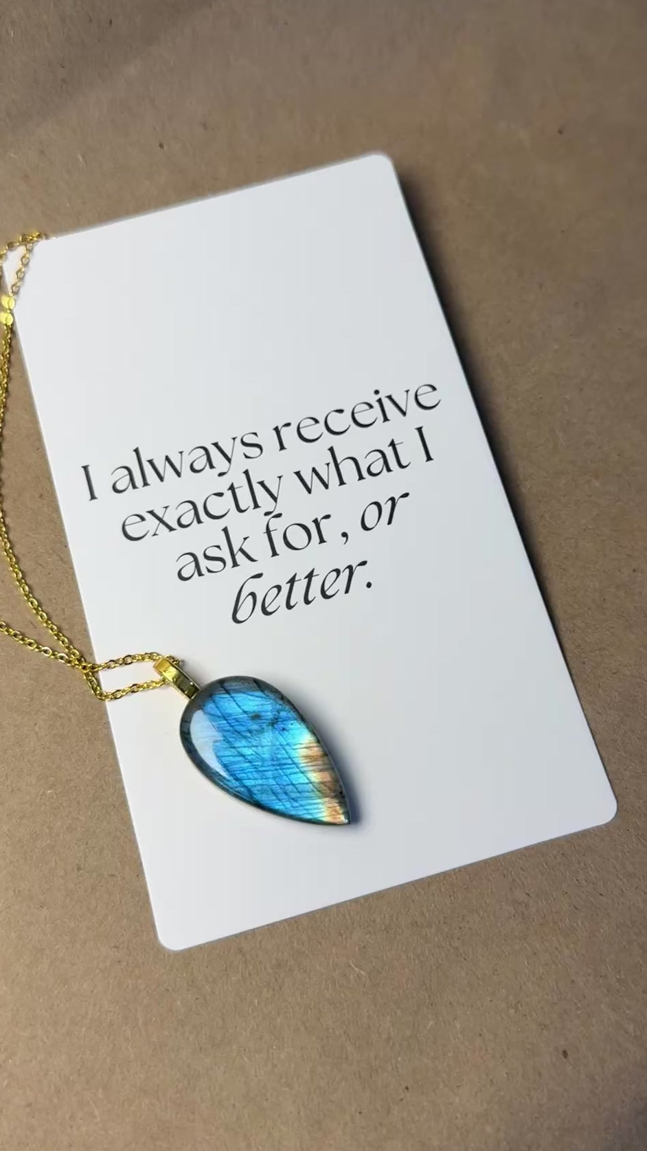 The Blue Flame Stone – Electric Blue Labradorite Necklace